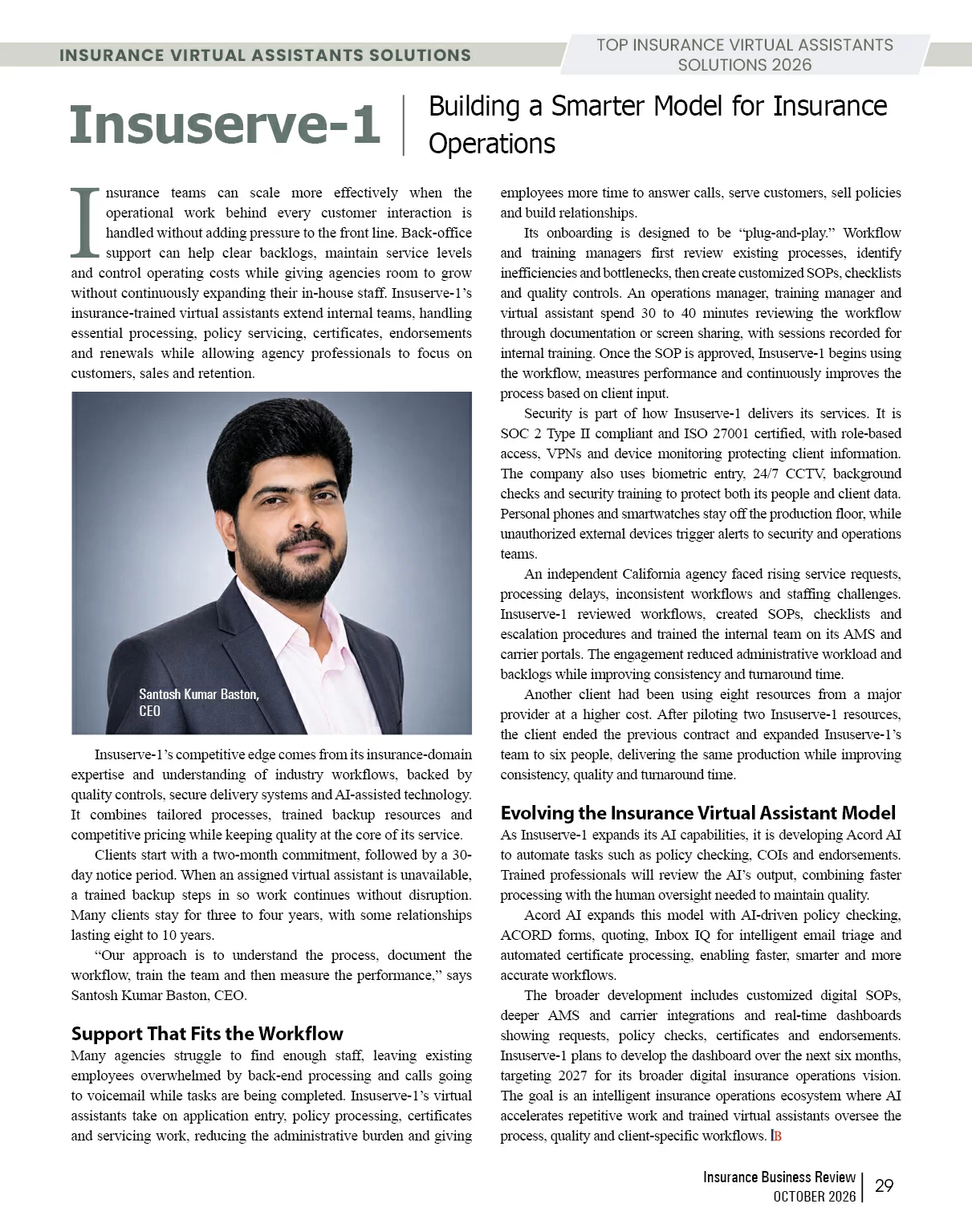  Insurance BPO | Insurance Business Review